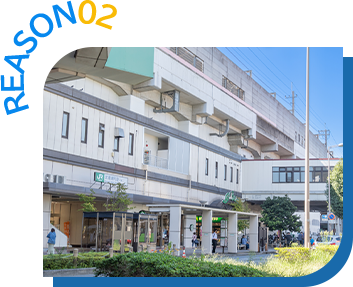 武蔵浦和駅徒歩2分駅近で受診しやすい環境