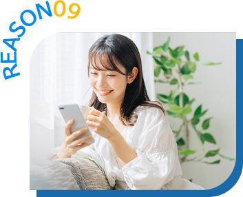 24時間WEB予約対応で、空いた時間にご予約可能！